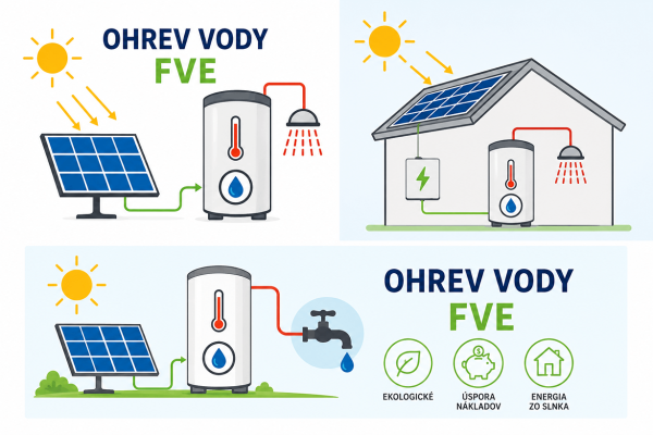 Zostava na ohrev vody s FVE