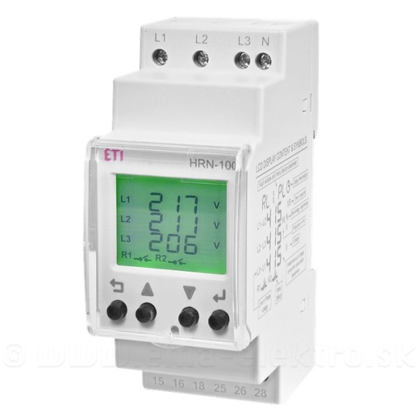Multifunkčné monitorovacie relé ETI HRN-100 
