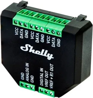 Shelly AddOn Plus, meranie teploty na 1/1PM Plus
